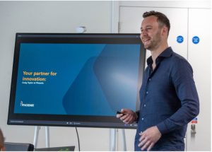 Phoenix Software presenting at TechHub launch in Sunderland