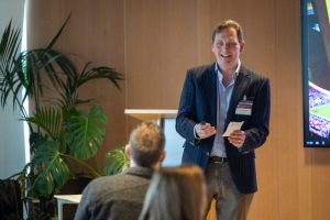 Sean Keating, CTO Boldyn Networks, presenting at Sunderland Smart City Symposium