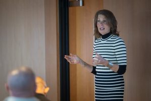 Professor Joanna Berry from Durham University Business School presenting at Sunderland Smart City Symposium