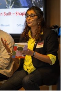 Dr Ashmita Randhawa, director of research and development from Sunderland Software City presenting at Sunderland Smart City Symposium